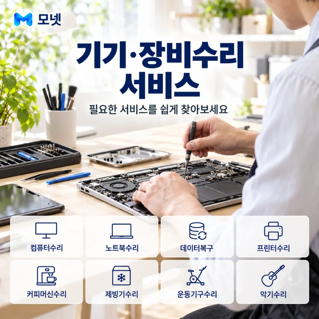 기기·장비수리 서비스 안내