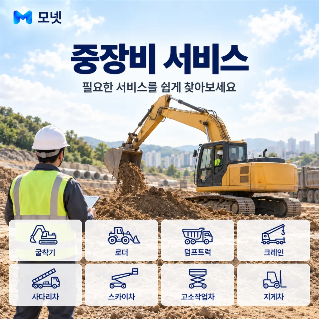 중장비 서비스 안내