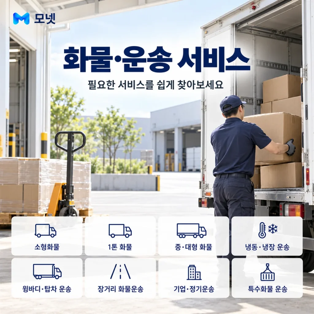 화물·운송 서비스 안내
